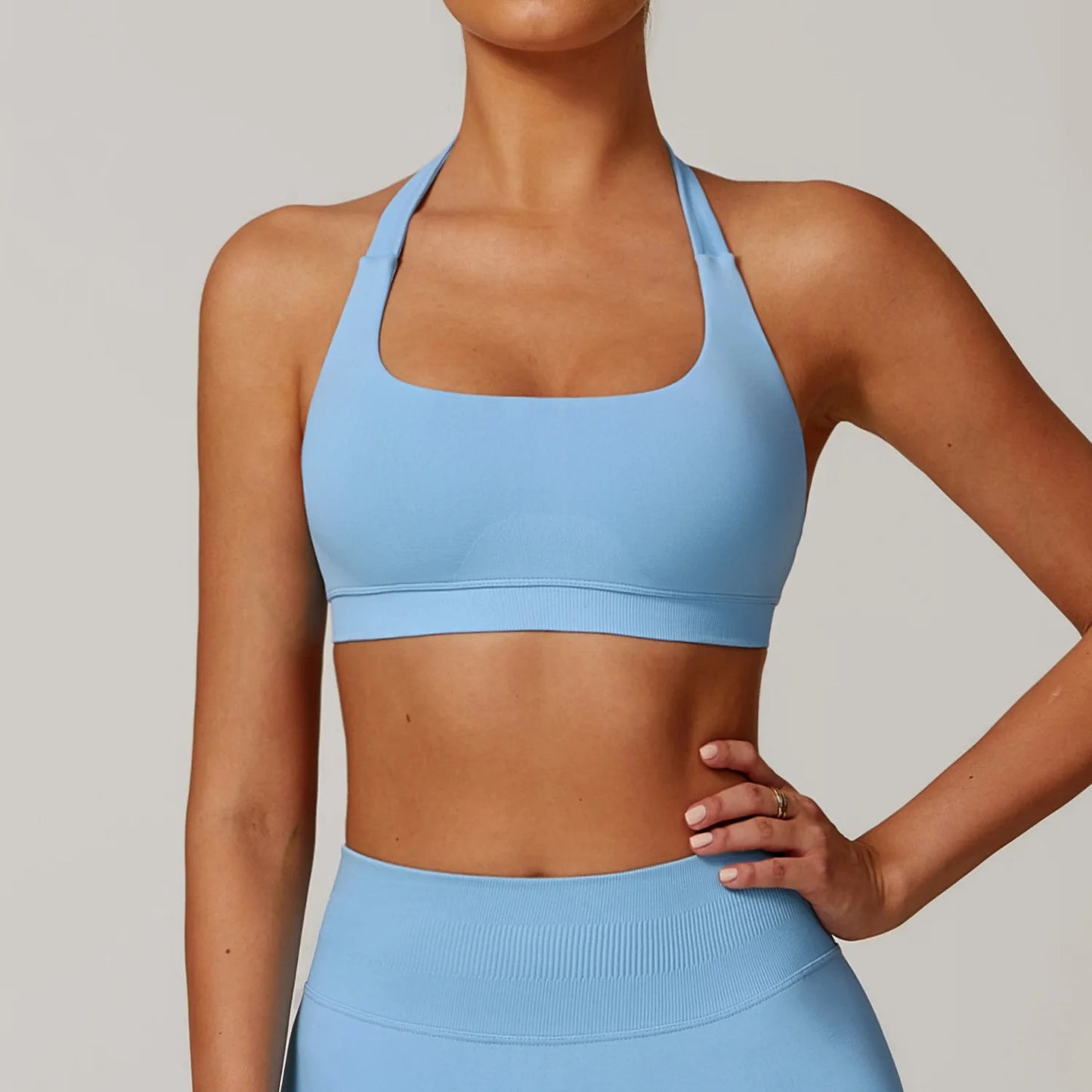 Halter Neck Seamless Bra