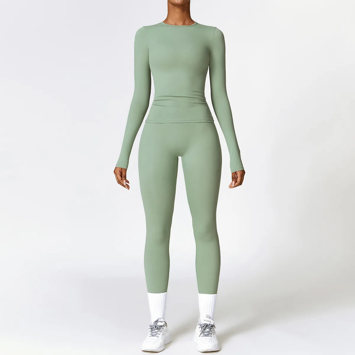 Seamless 2-Piece Yoga Set — Crop & Leggings