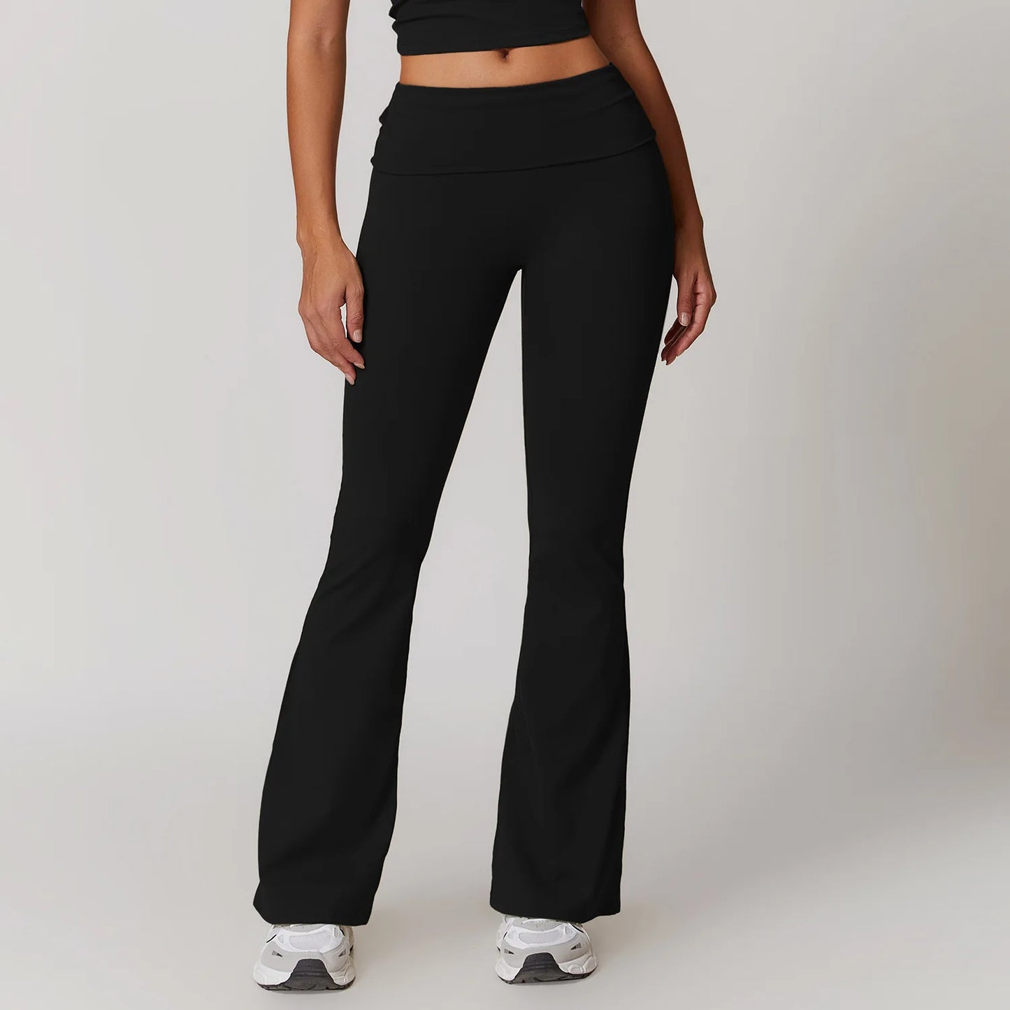 High Waist Bell-Bottom Leggings
