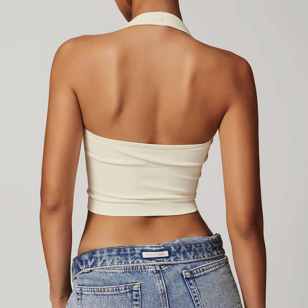 Seamless Hanging Neck Bra