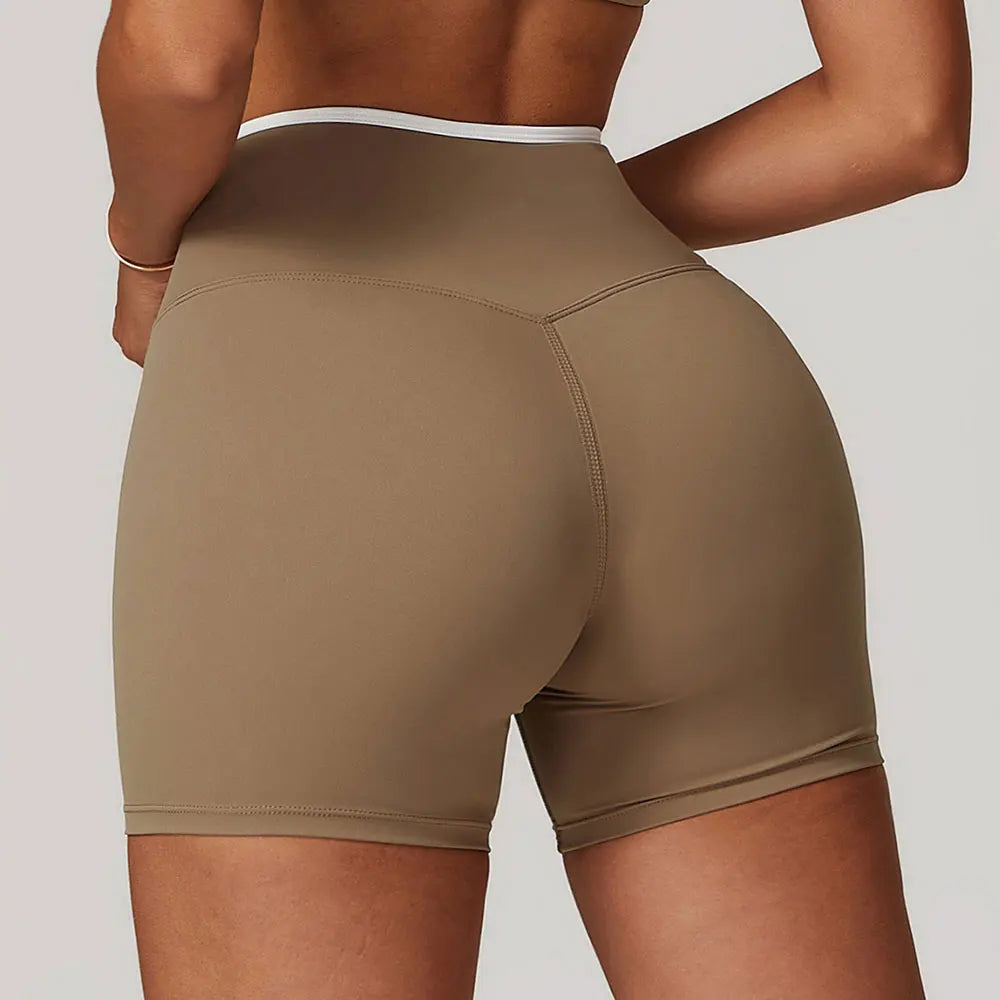V-Waist Breathable Yoga Shorts