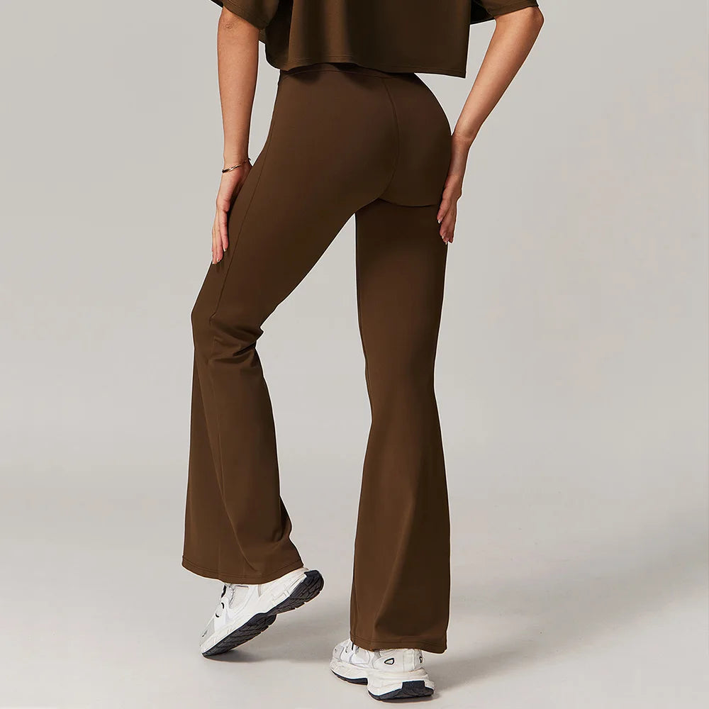 High Waist Bell-Bottom Leggings