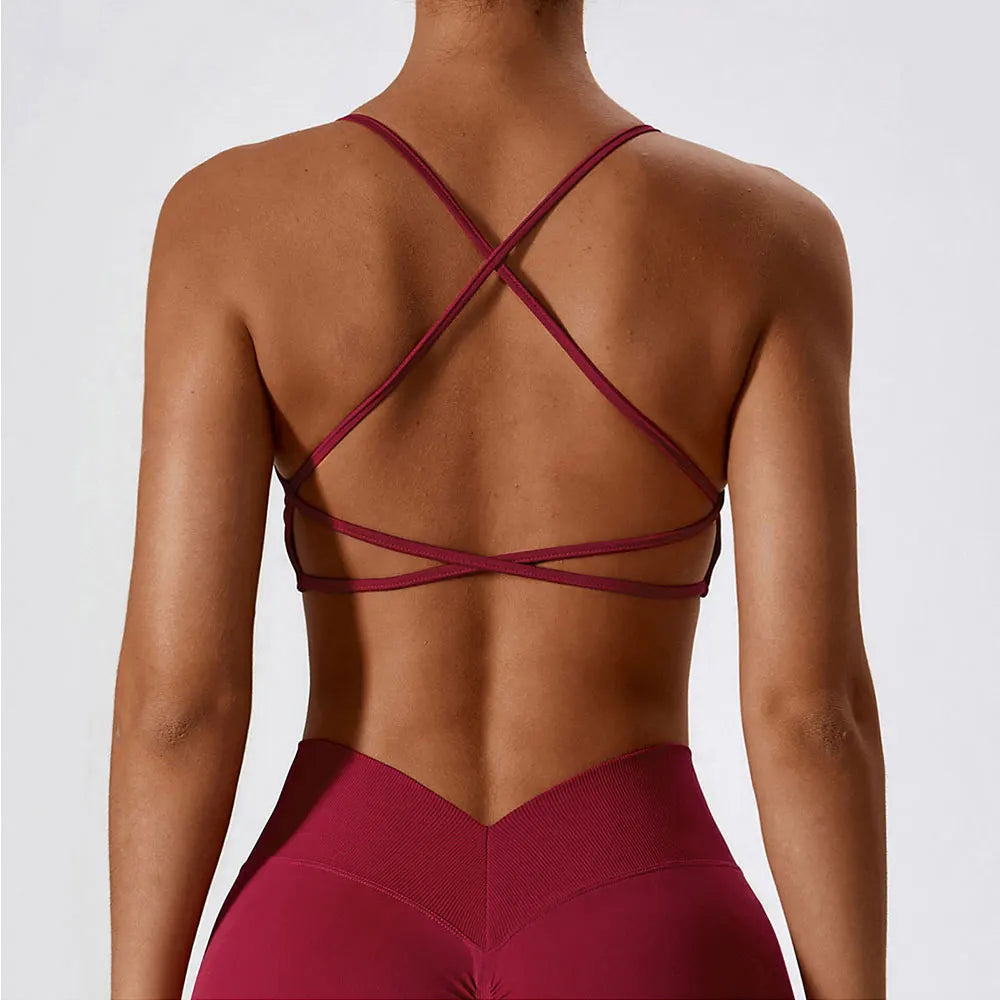 Cross Strap Push-Up Bra