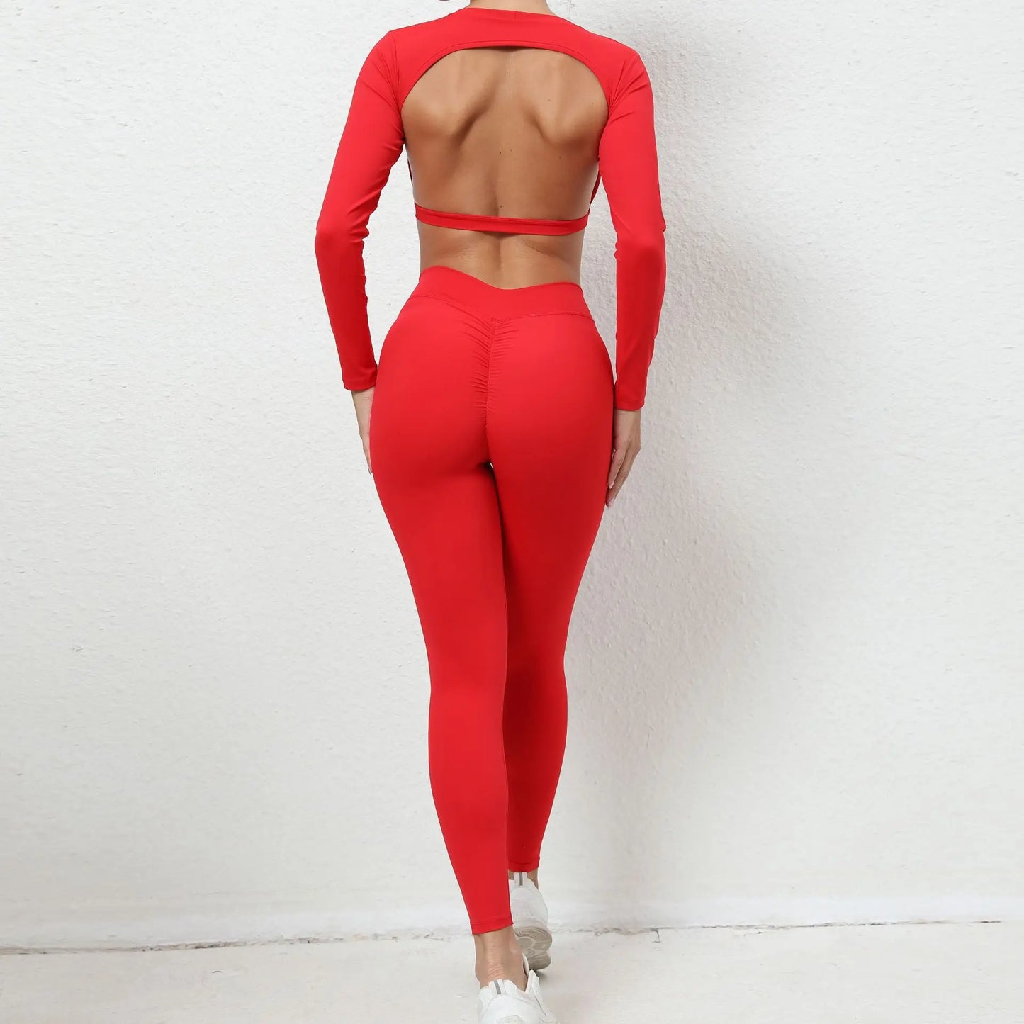 Hollow Out Yoga Set – Long Sleeve & Leggings