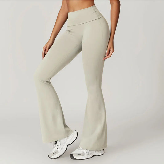 High Waist Bell-Bottom Leggings
