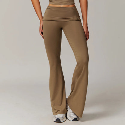High Waist Bell-Bottom Leggings