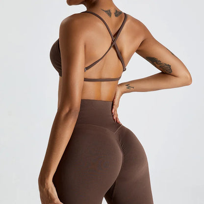 Seamless Crossback Push-Up Bra