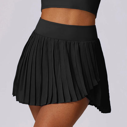 High Waist Pleated Sports Skirt