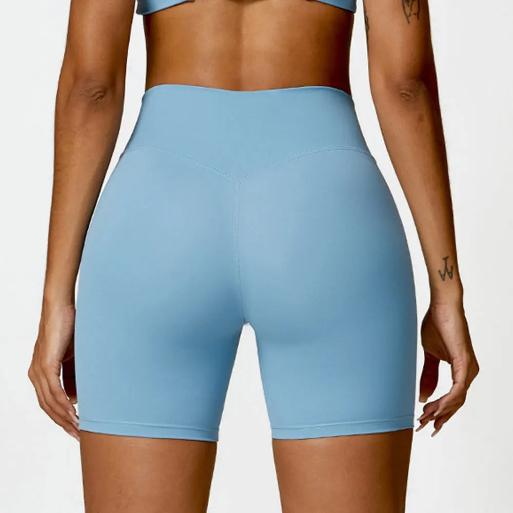 Breathable High Waist Fitness Shorts