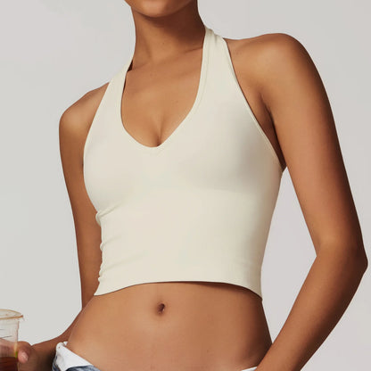 Seamless Hanging Neck Bra