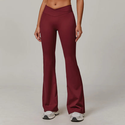 High Waist Bell-Bottom Leggings