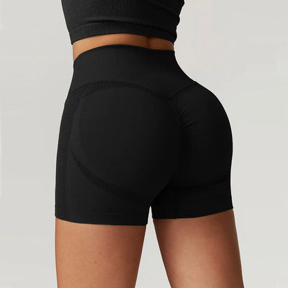 Seamless High Waist Yoga Shorts
