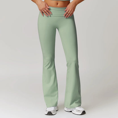 High Waist Bell-Bottom Leggings