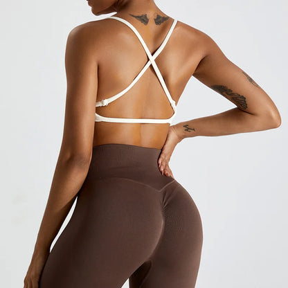 Seamless Crossback Push-Up Bra