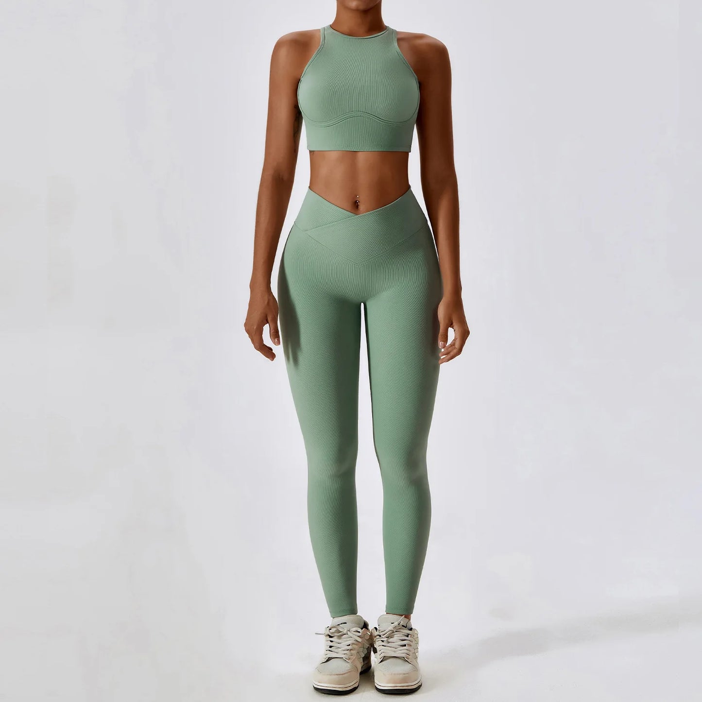 Ribbed Seamless Yoga Set
