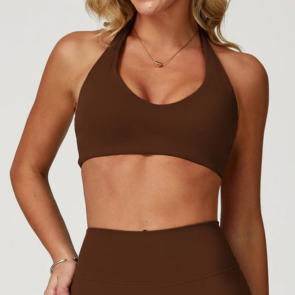 Halter Neck Shockproof Bra