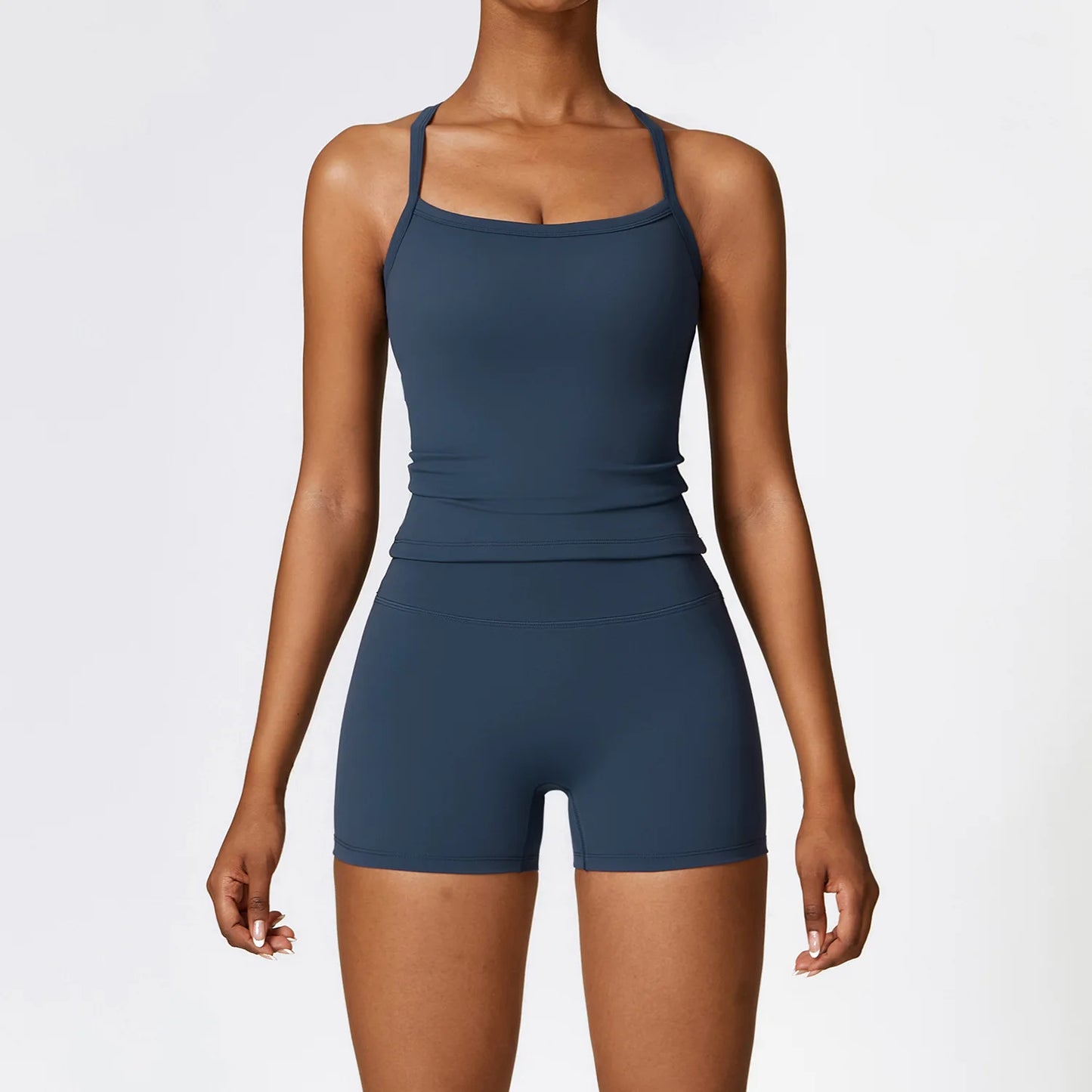 Seamless 2-Piece Yoga Set — Crop & Leggings