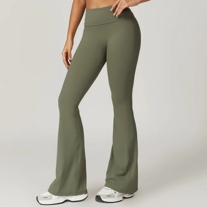 High Waist Bell-Bottom Leggings