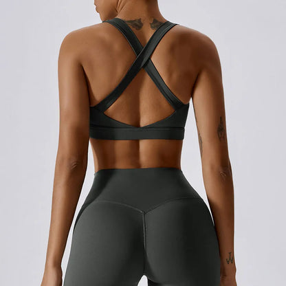 Cross-Shoulder Push-Up Bra