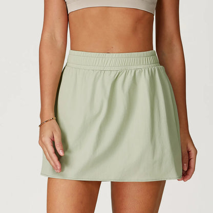 High Waist Pocket Skort