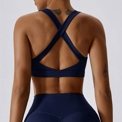 Cross-Shoulder Push-Up Bra