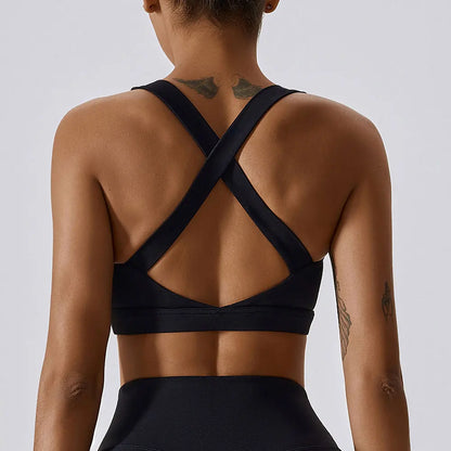 Cross-Shoulder Push-Up Bra