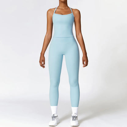 Seamless 2-Piece Yoga Set — Crop & Leggings