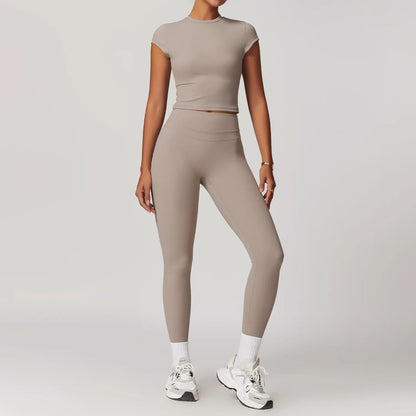 Seamless Crop & High-Waist Set