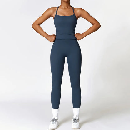 Seamless 2-Piece Yoga Set — Crop & Leggings