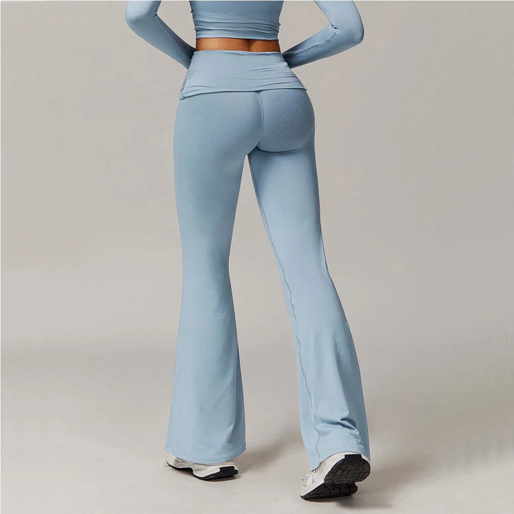High Waist Bell-Bottom Leggings