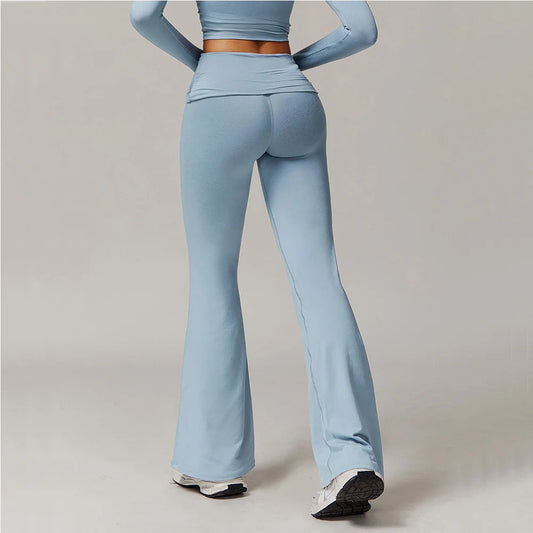 High Waist Bell-Bottom Leggings