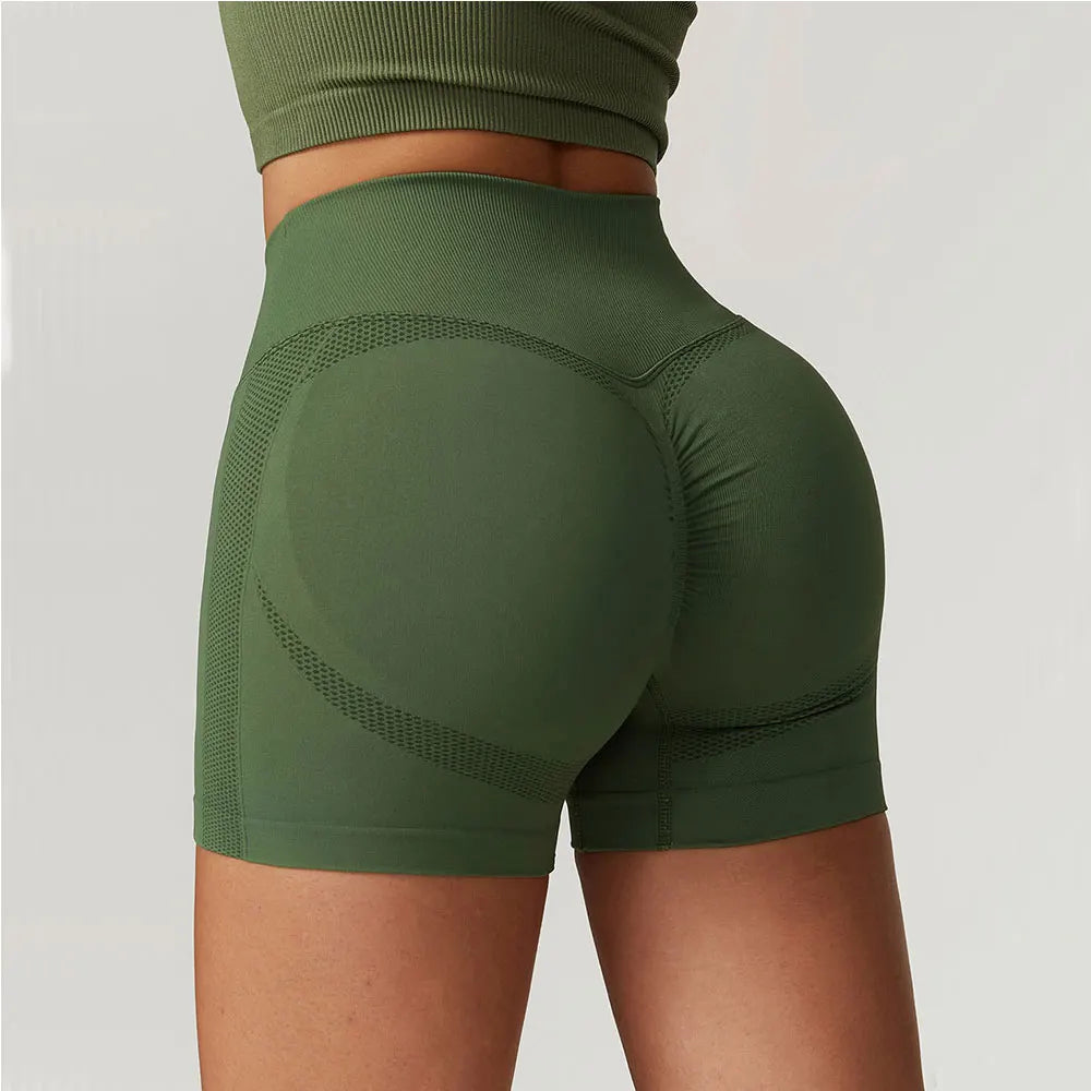 Seamless High Waist Yoga Shorts