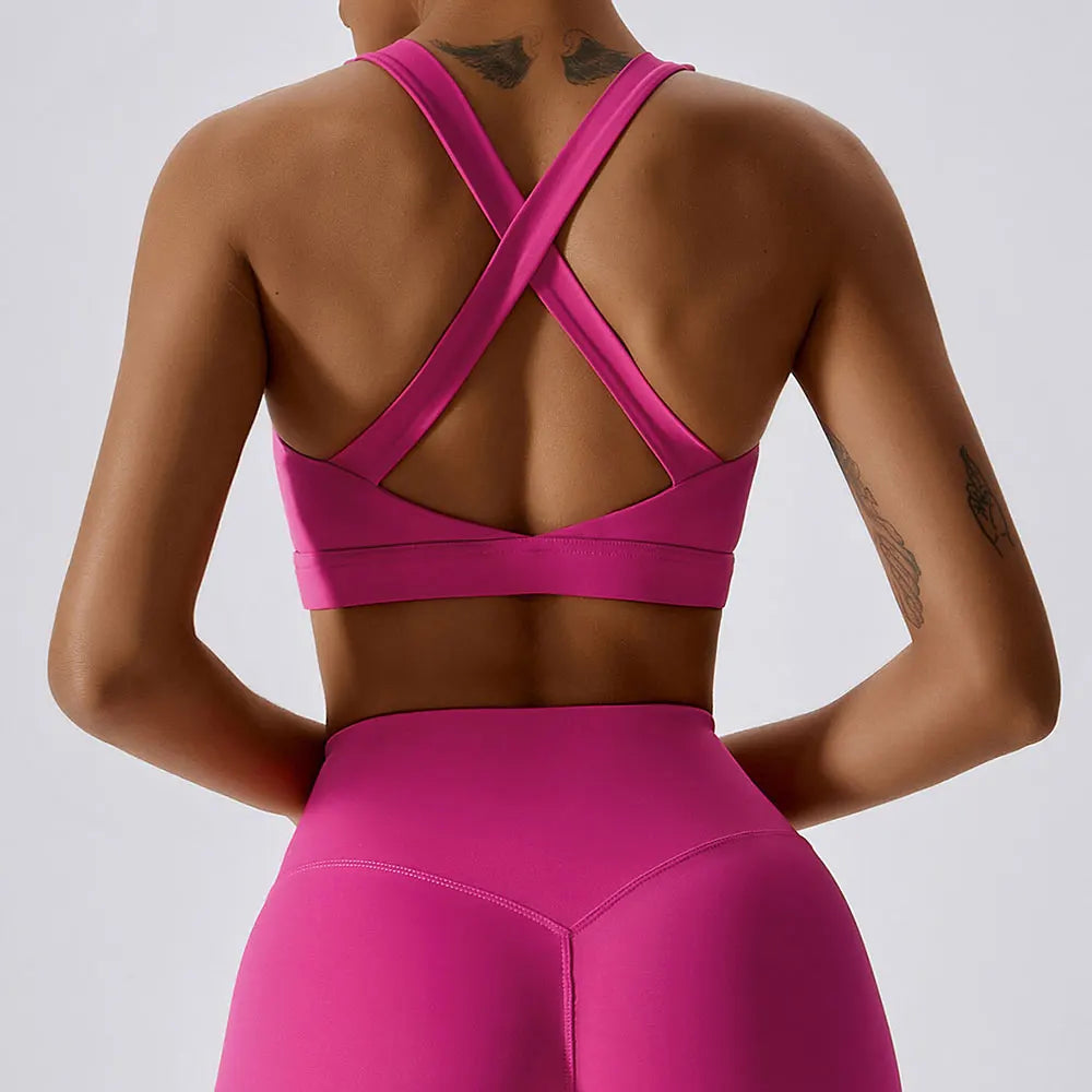 Cross-Shoulder Push-Up Bra