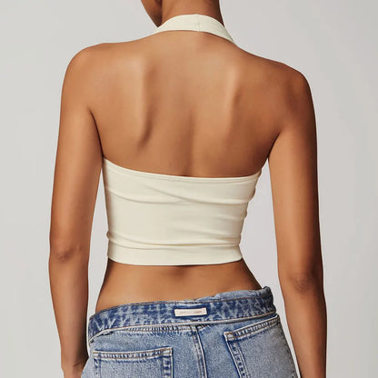 Seamless Hanging Neck Bra