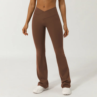 High Waist Bell-Bottom Leggings
