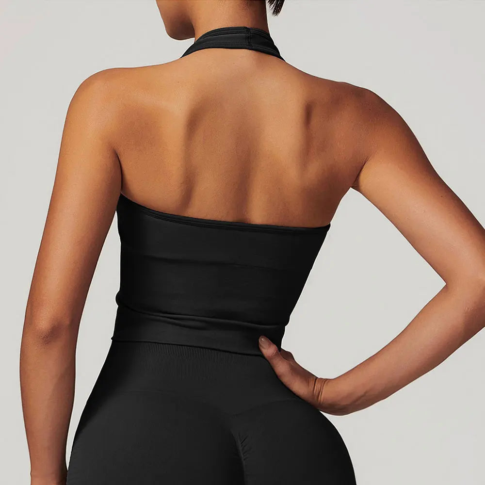 Seamless Hanging Neck Bra