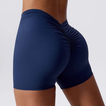 V-Back Scrunch Yoga Shorts