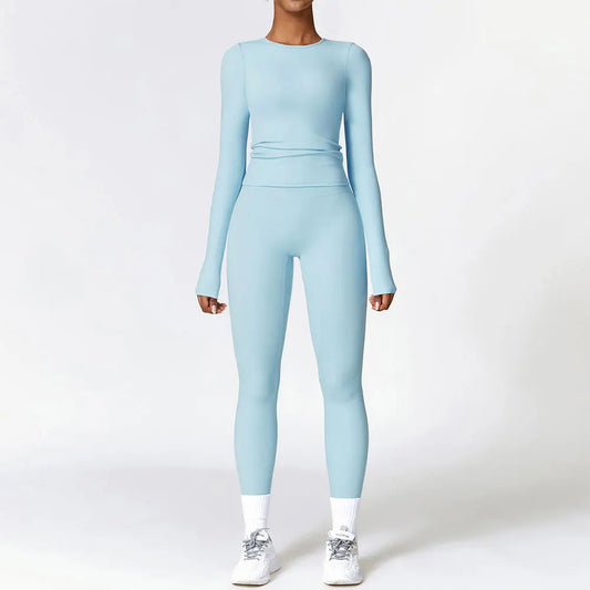Seamless 2-Piece Yoga Set — Crop & Leggings