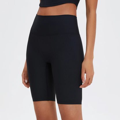 High Waist Ribbed Push Up Shorts