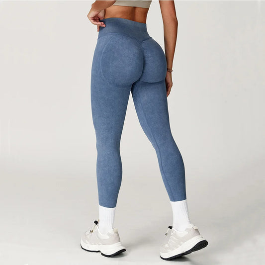 Seamless High Waist Scrunch Leggings