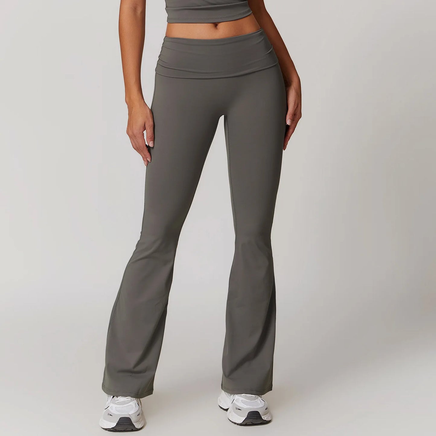 High Waist Bell-Bottom Leggings