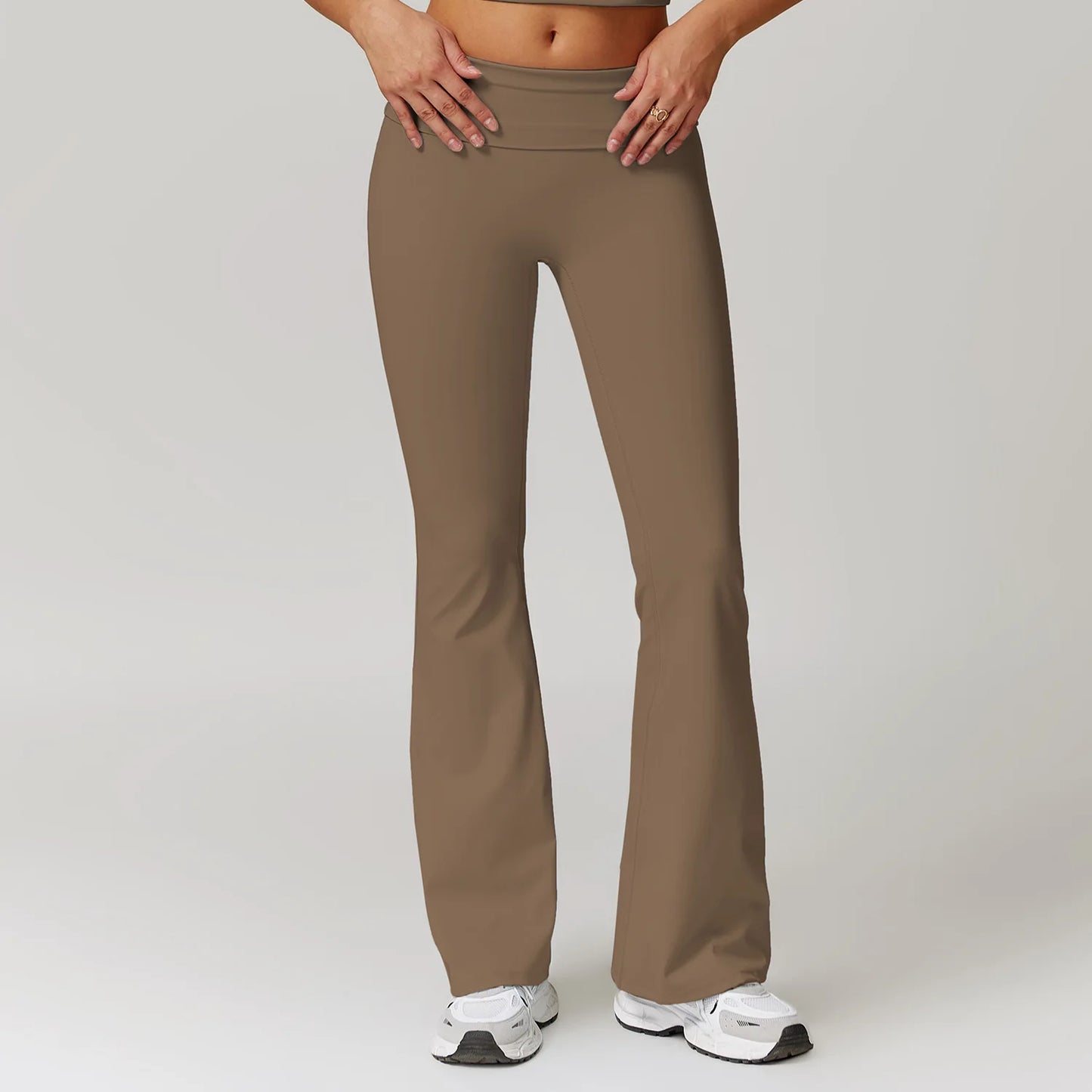 High Waist Bell-Bottom Leggings