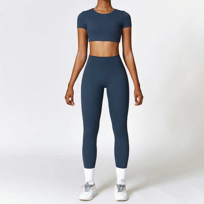 Seamless 2-Piece Yoga Set — Crop & Leggings