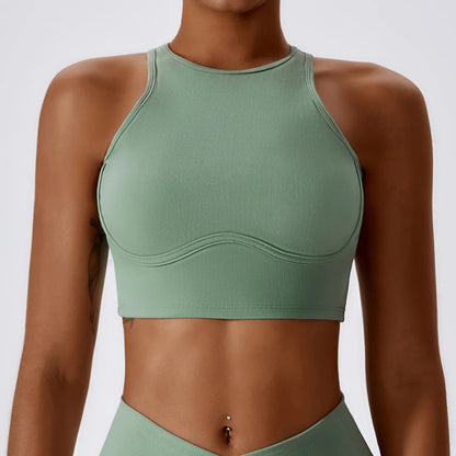 Ribbed Push-Up Sports Bra