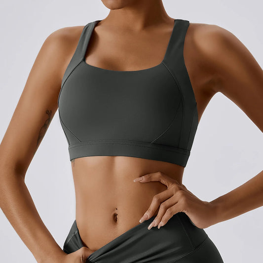 Cross-Shoulder Push-Up Bra