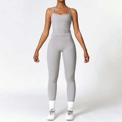 Seamless 2-Piece Yoga Set — Crop & Leggings