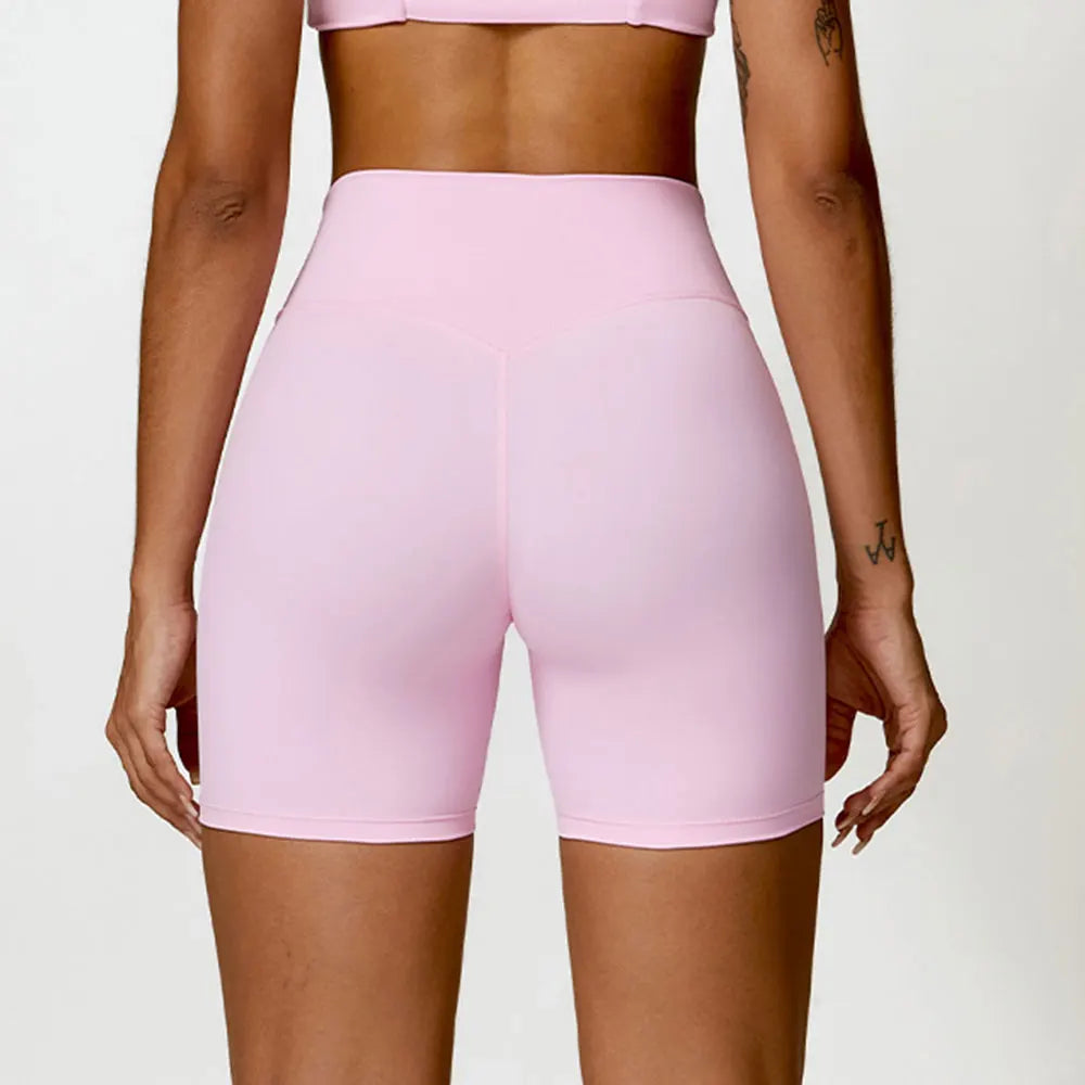Breathable High Waist Fitness Shorts