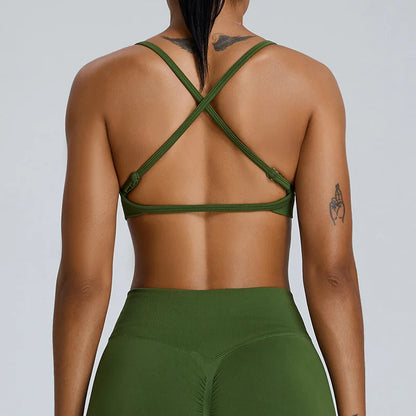 Seamless Crossback Push-Up Bra