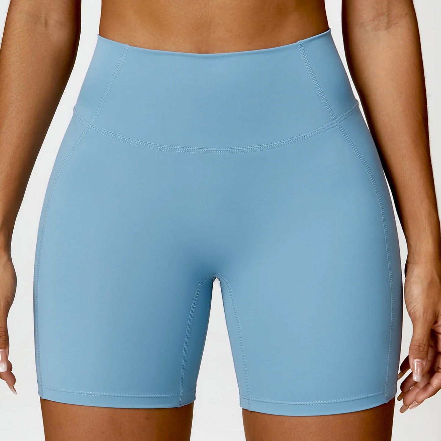 Breathable High Waist Fitness Shorts