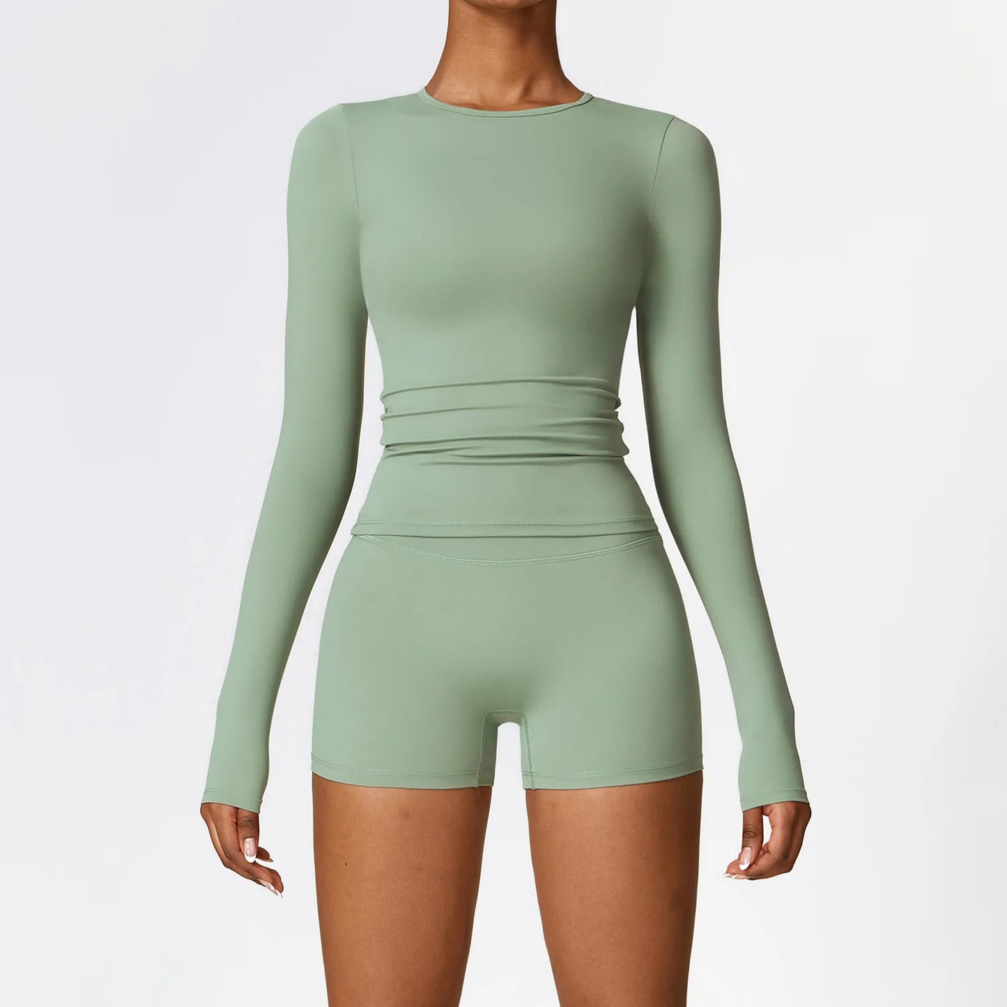 Seamless 2-Piece Yoga Set — Crop & Leggings